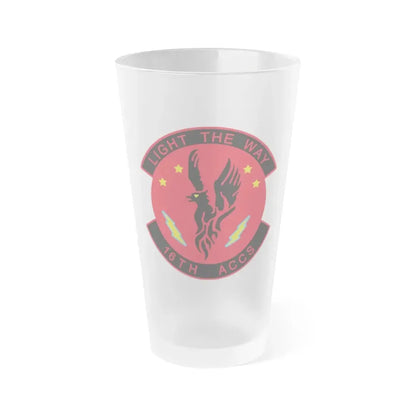 16TH ACCS (U.S. Air Force) Frosted Pint Glass 16oz 16oz Frosted - Go Mug Yourself
