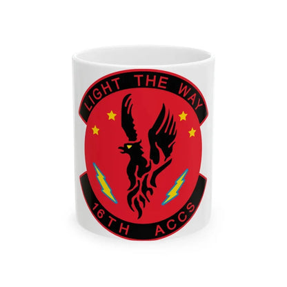 16TH ACCS (U.S. Air Force) White Coffee Mug 11oz - Go Mug Yourself