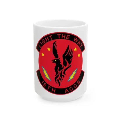 16TH ACCS (U.S. Air Force) White Coffee Mug 15oz - Go Mug Yourself