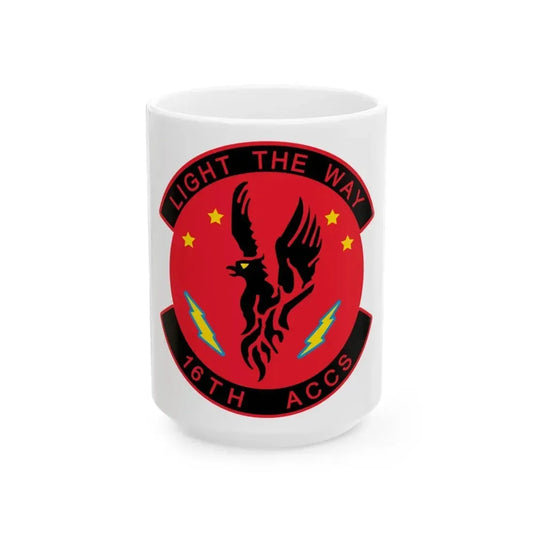 16TH ACCS (U.S. Air Force) White Coffee Mug 15oz - Go Mug Yourself