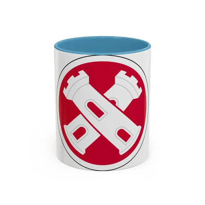 16th Engineer Brigade SSI (U.S. Army) Accent Coffee Mug 11oz Light Blue - Go Mug Yourself