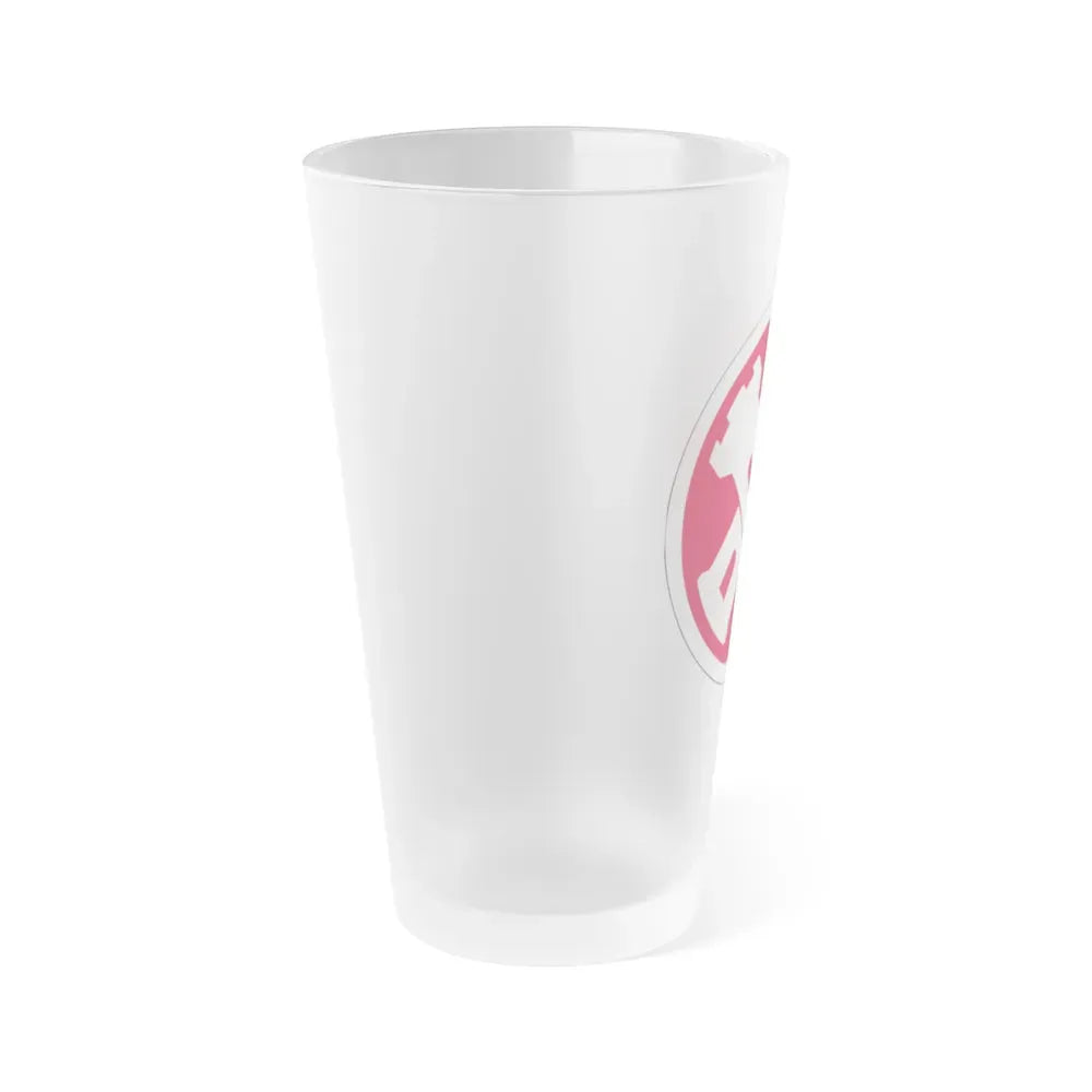 16th Engineer Brigade SSI (U.S. Army) Frosted Pint Glass 16oz - Go Mug Yourself