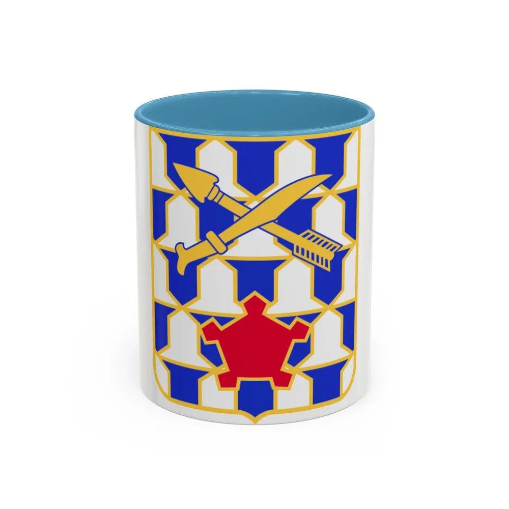 16th Infantry Regiment (U.S. Army) Accent Coffee Mug-11oz-Light Blue-Go Mug Yourself