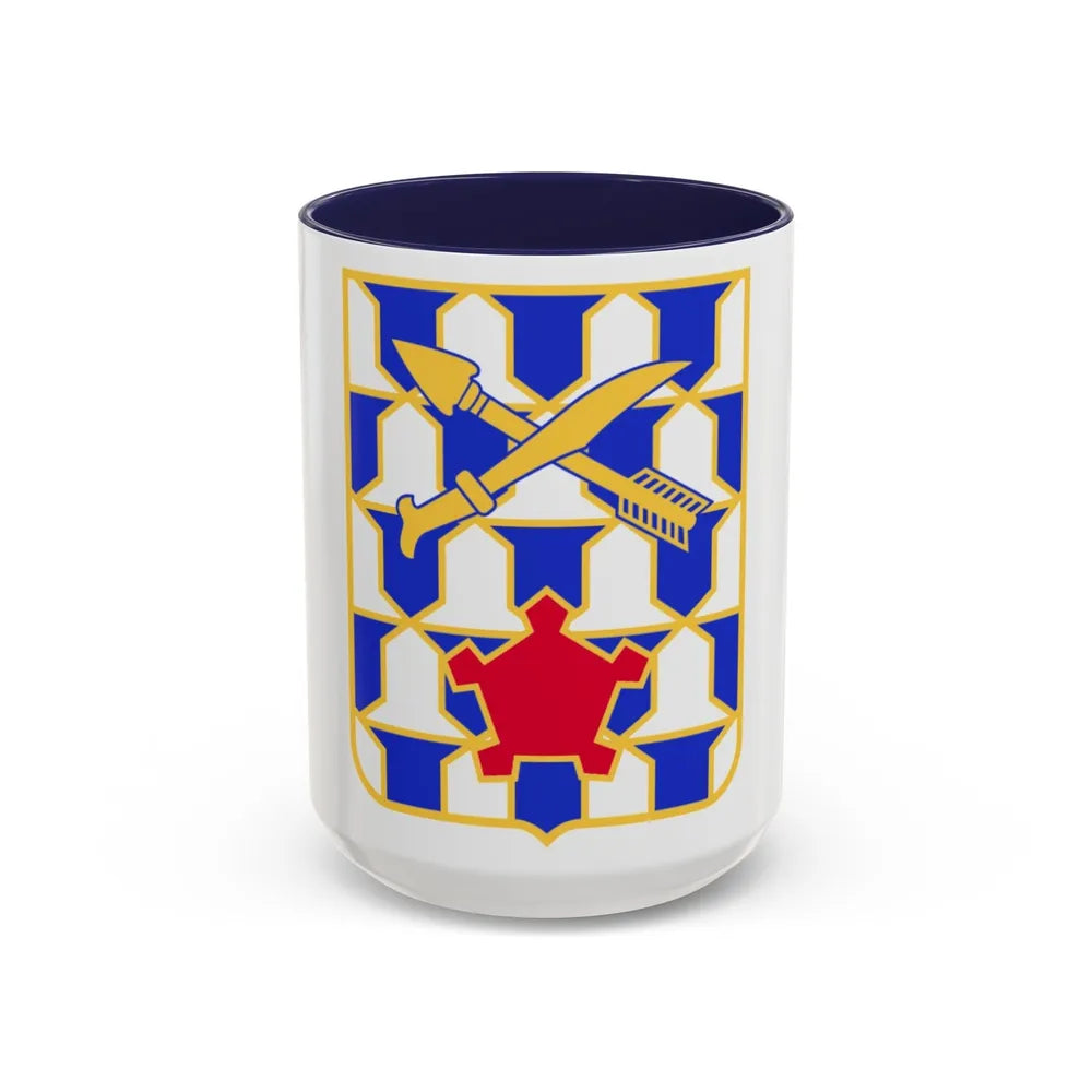 16th Infantry Regiment (U.S. Army) Accent Coffee Mug-15oz-Navy-Go Mug Yourself