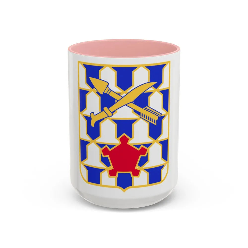 16th Infantry Regiment (U.S. Army) Accent Coffee Mug-15oz-Pink-Go Mug Yourself