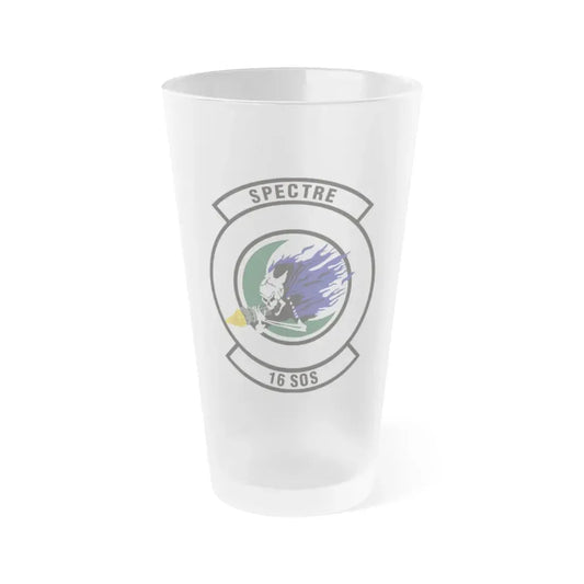 16th Special Operations Squadron (U.S. Air Force) Frosted Pint Glass 16oz 16oz Frosted - Go Mug Yourself