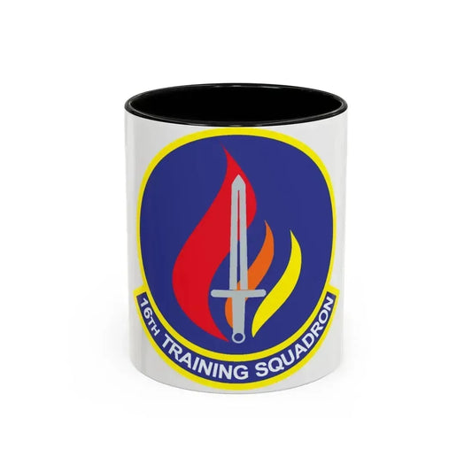 16th Training Squadron (U.S. Air Force) Accent Coffee Mug 11oz Black - Go Mug Yourself