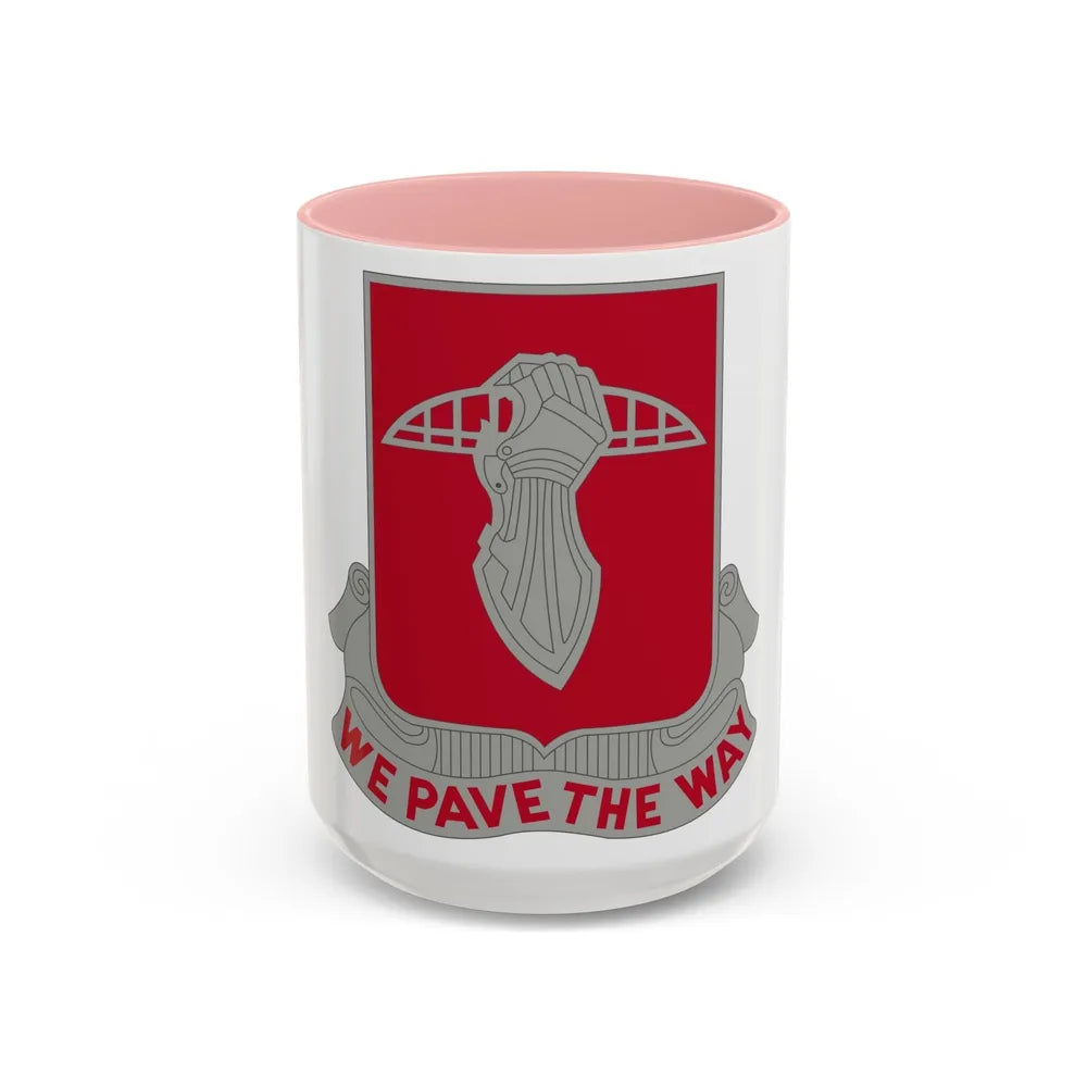 17 Engineer Battalion (U.S. Army) Accent Coffee Mug-15oz-Pink-Go Mug Yourself