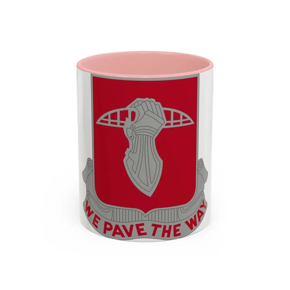 17 Engineer Battalion (U.S. Army) Accent Coffee Mug 11oz Pink - Go Mug Yourself