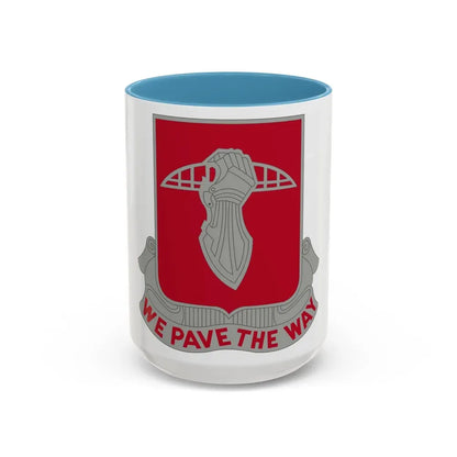 17 Engineer Battalion (U.S. Army) Accent Coffee Mug 15oz Light Blue - Go Mug Yourself