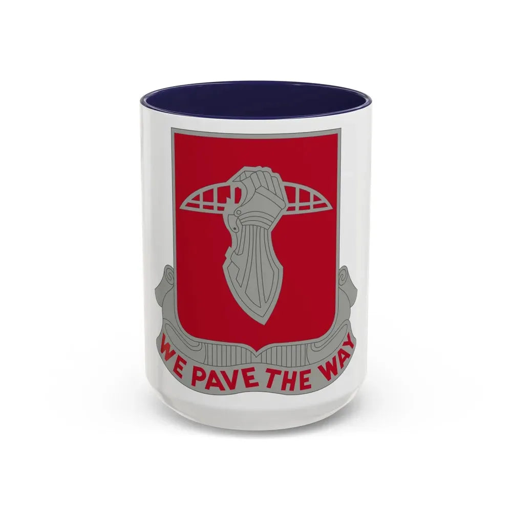 17 Engineer Battalion (U.S. Army) Accent Coffee Mug 15oz Navy - Go Mug Yourself