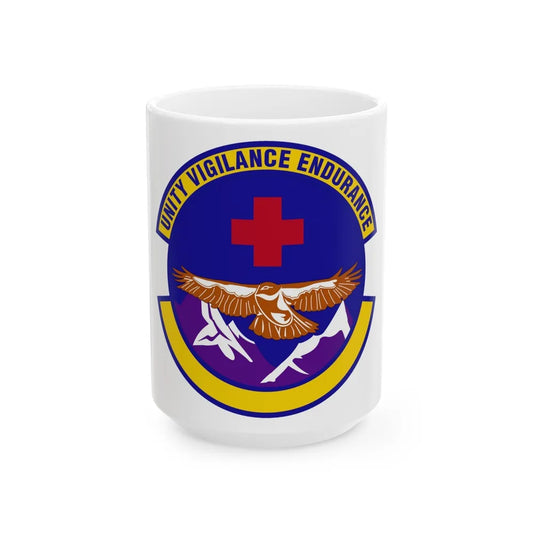 17 Operational Medical Readiness Squadron AETC (U.S. Air Force) White Coffee Mug-15oz-Go Mug Yourself