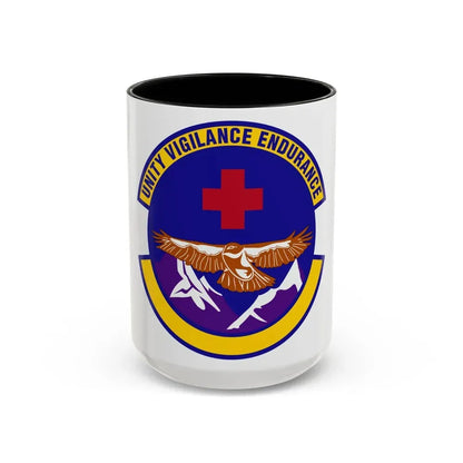 17 Operational Medical Readiness Squadron AETC (U.S. Air Force) Accent Coffee Mug 15oz Black - Go Mug Yourself