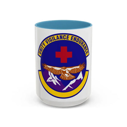 17 Operational Medical Readiness Squadron AETC (U.S. Air Force) Accent Coffee Mug 15oz Light Blue - Go Mug Yourself