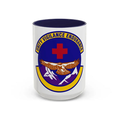 17 Operational Medical Readiness Squadron AETC (U.S. Air Force) Accent Coffee Mug 15oz Navy - Go Mug Yourself