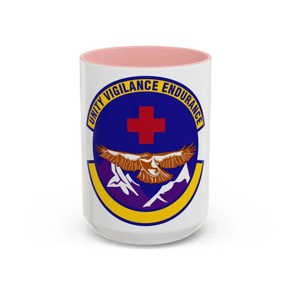 17 Operational Medical Readiness Squadron AETC (U.S. Air Force) Accent Coffee Mug 15oz Pink - Go Mug Yourself
