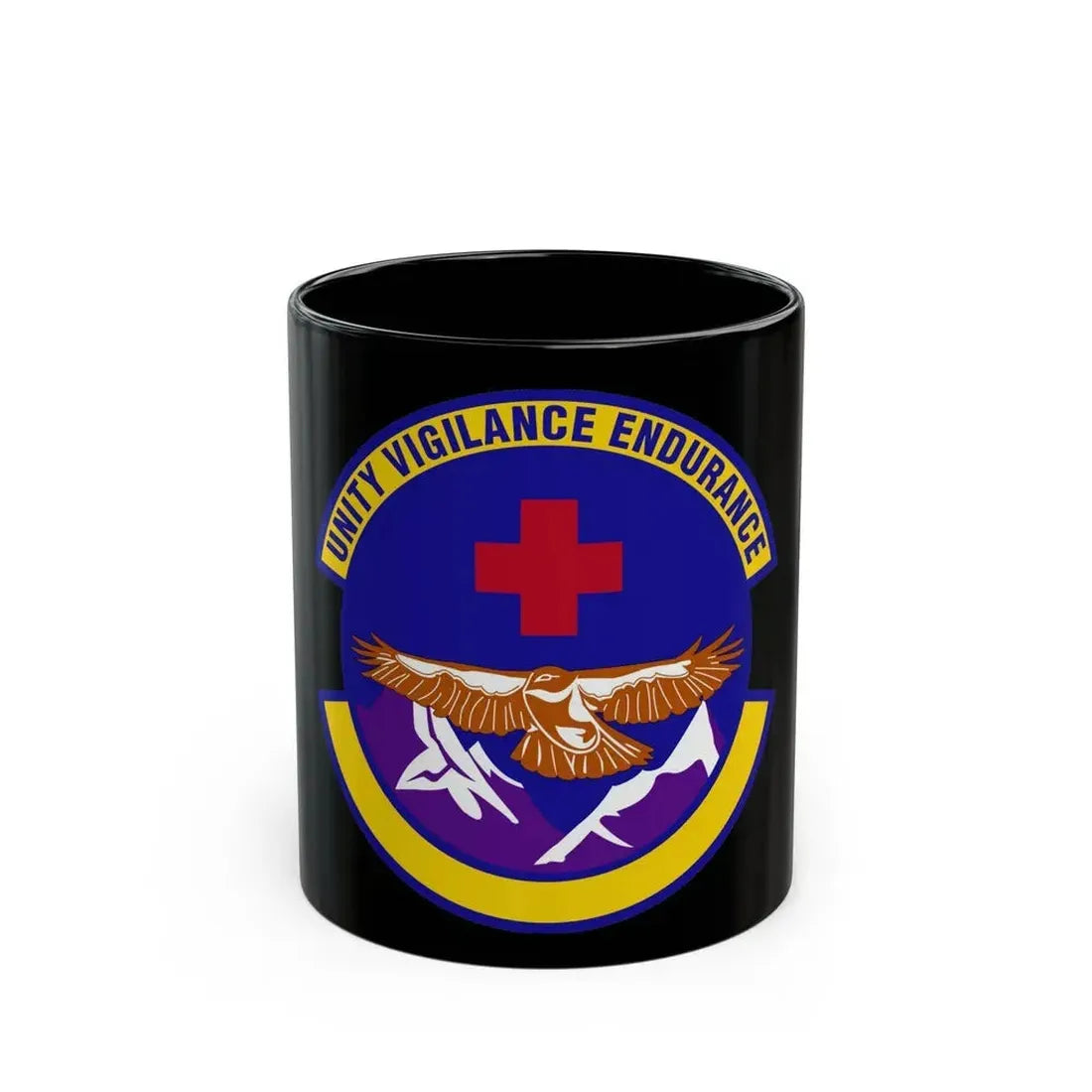 17 Operational Medical Readiness Squadron AETC (U.S. Air Force) Black Coffee Mug 11oz - Go Mug Yourself