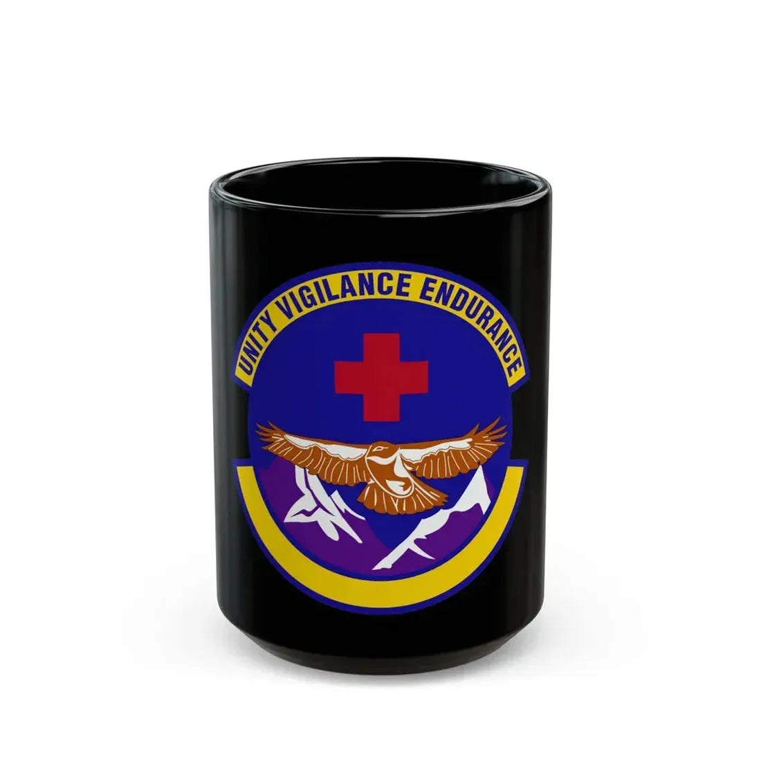 17 Operational Medical Readiness Squadron AETC (U.S. Air Force) Black Coffee Mug 15oz - Go Mug Yourself