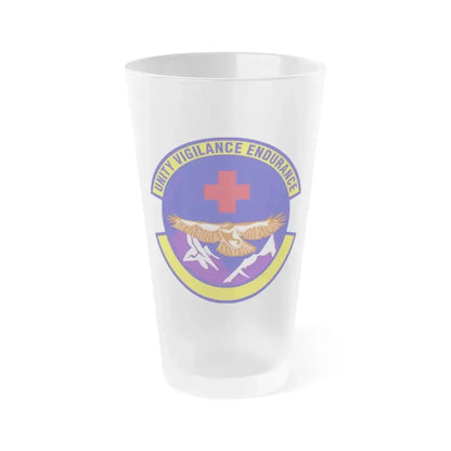 17 Operational Medical Readiness Squadron AETC (U.S. Air Force) Frosted Pint Glass 16oz 16oz Frosted - Go Mug Yourself