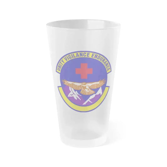 17 Operational Medical Readiness Squadron AETC (U.S. Air Force) Frosted Pint Glass 16oz 16oz Frosted - Go Mug Yourself