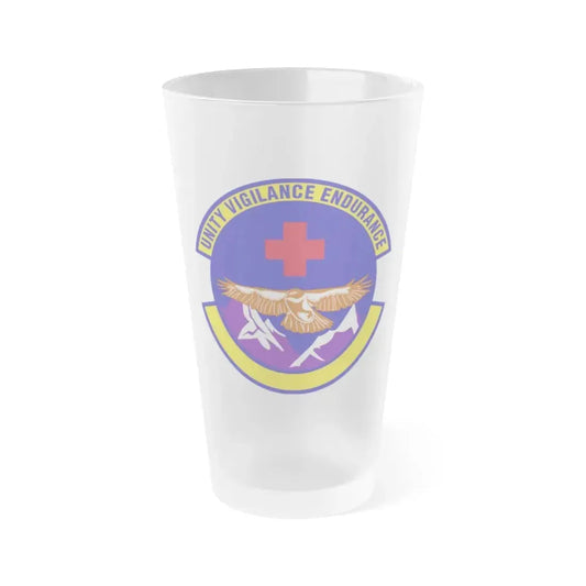 17 Operational Medical Readiness Squadron AETC (U.S. Air Force) Frosted Pint Glass 16oz 16oz Frosted - Go Mug Yourself