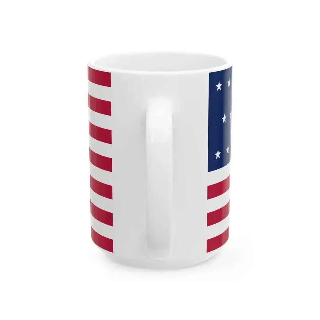 17 Star US Flag Unofficial (United States) White Coffee Mug - Go Mug Yourself