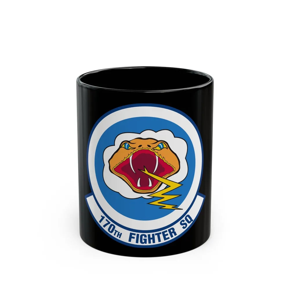 170 Fighter Squadron (U.S. Air Force) Black Coffee Mug-11oz-Go Mug Yourself