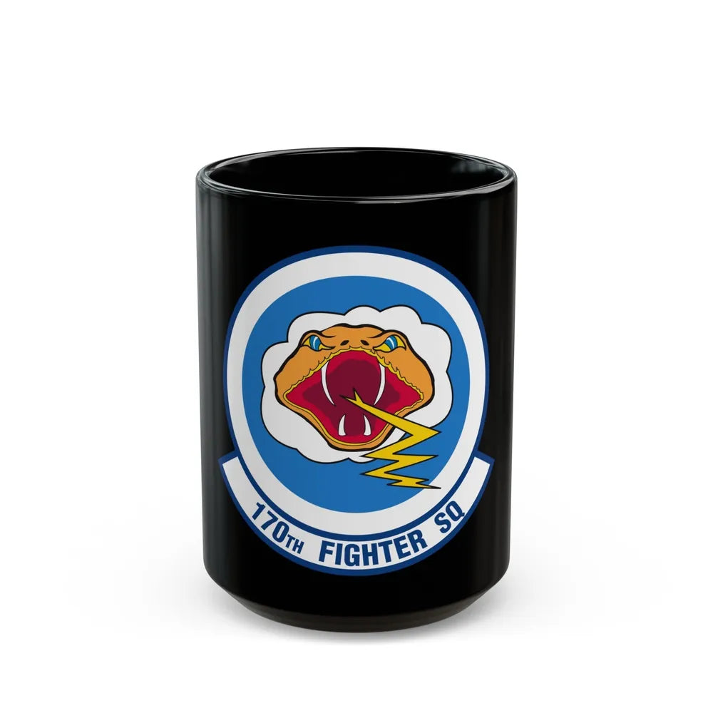 170 Fighter Squadron (U.S. Air Force) Black Coffee Mug-15oz-Go Mug Yourself