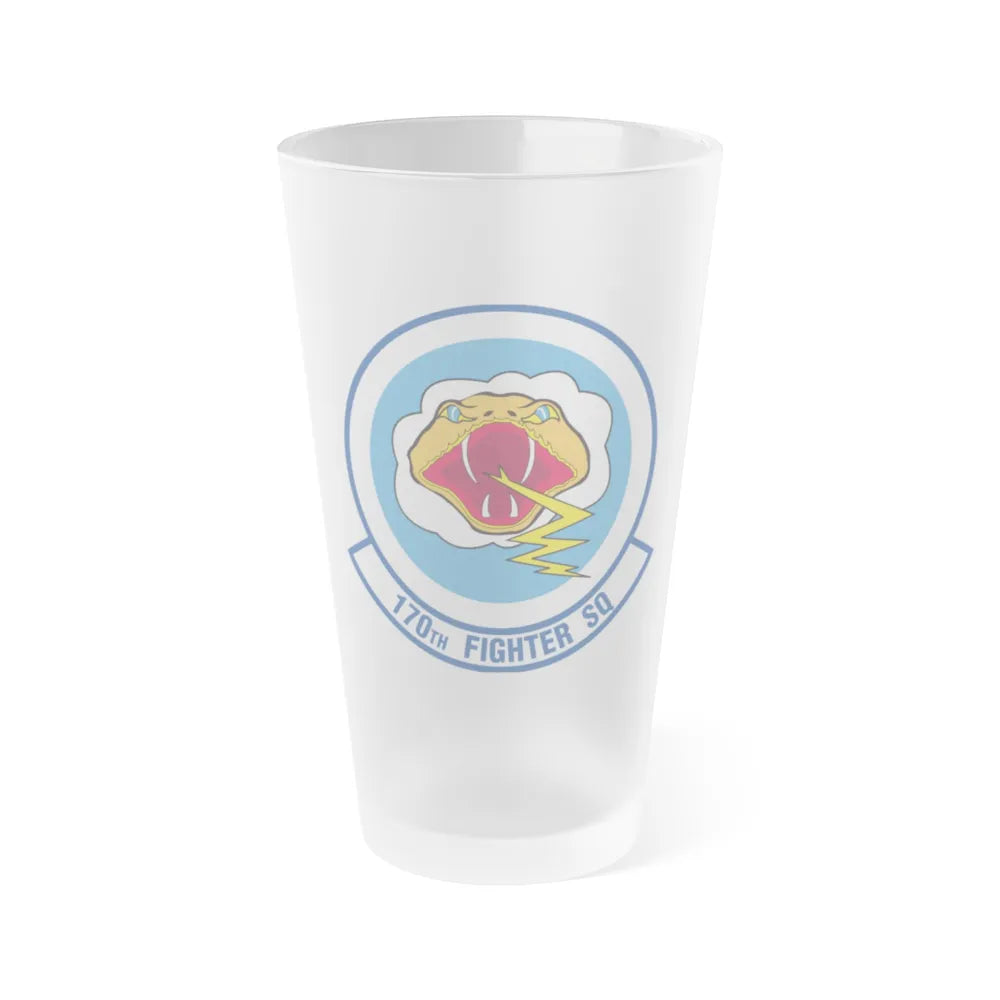 170 Fighter Squadron (U.S. Air Force) Frosted Pint Glass 16oz-16oz-Frosted-Go Mug Yourself