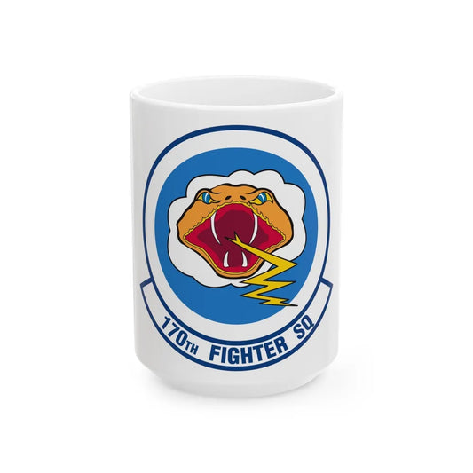 170 Fighter Squadron (U.S. Air Force) White Coffee Mug-15oz-Go Mug Yourself