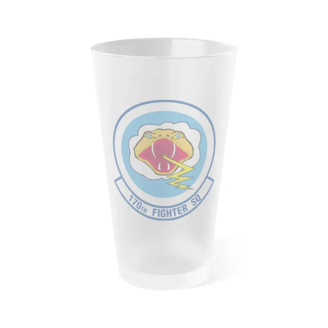 170 Fighter Squadron (U.S. Air Force) Frosted Pint Glass 16oz - Go Mug Yourself