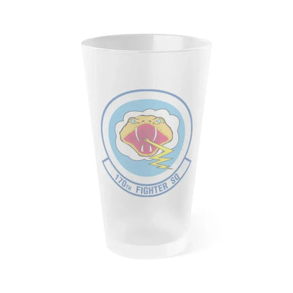 170 Fighter Squadron (U.S. Air Force) Frosted Pint Glass 16oz - Go Mug Yourself