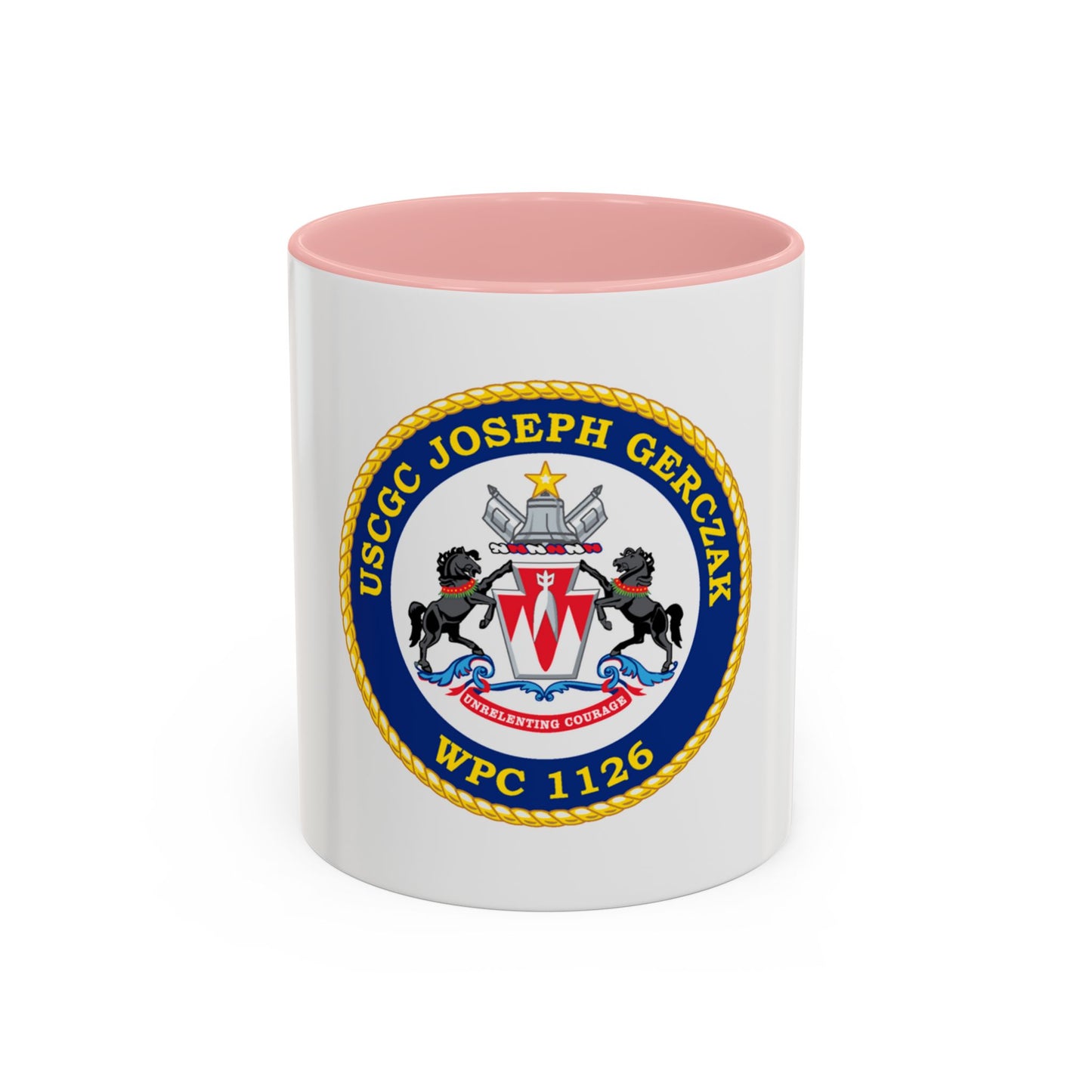 USCGC JOSEPH GERCZAK WPC 1126 (U.S. Coast Guard) Accent Coffee Mug