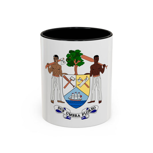 Coat of arms of British Honduras-Belize (1967-1981) - Accent Coffee Mug
