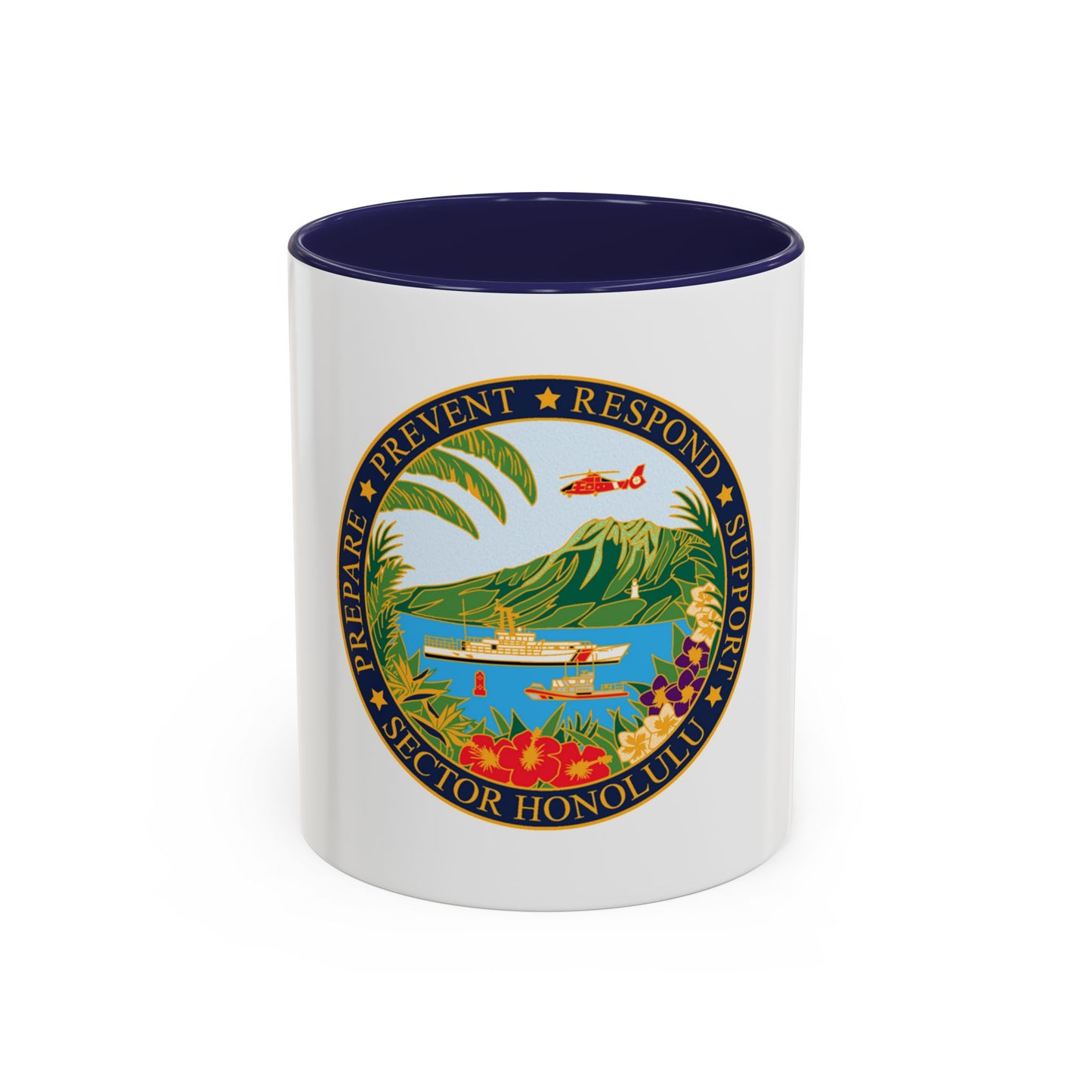 USCG Sector Honolulu (U.S. Coast Guard) Accent Coffee Mug