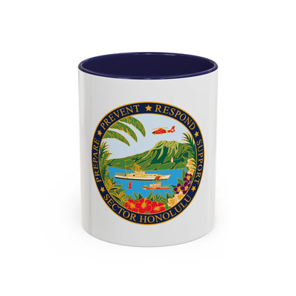 USCG Sector Honolulu (U.S. Coast Guard) Accent Coffee Mug