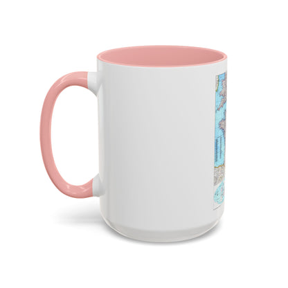 France (1989) (Map) Accent Coffee Mug