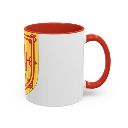 Royal Arms of the Kingdom of Scotland - Accent Coffee Mug