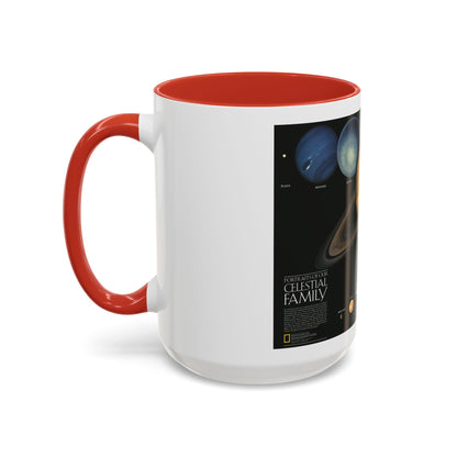 Space - The Solar System - Our Celestial Family (1990) (Map) Accent Coffee Mug