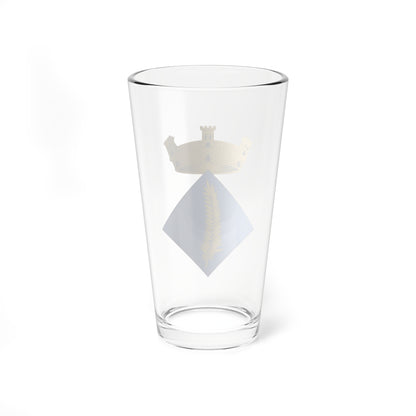 Escudo de la Palma dEbre (Spain) (Coat of Arms) Pint Glass 16oz