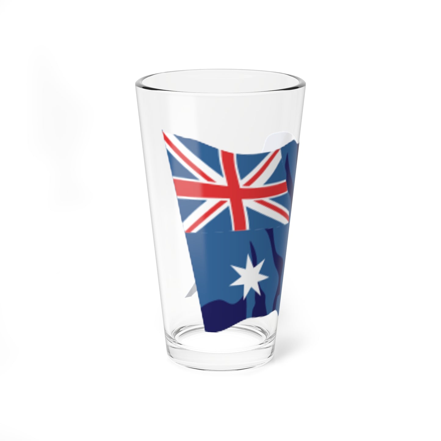 Australia flag waving icon (Australia) Pint Glass 16oz