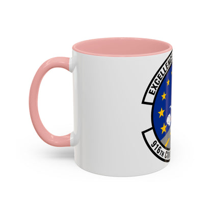 916th Civil Engineer Squadron (U.S. Air Force) Accent Coffee Mug