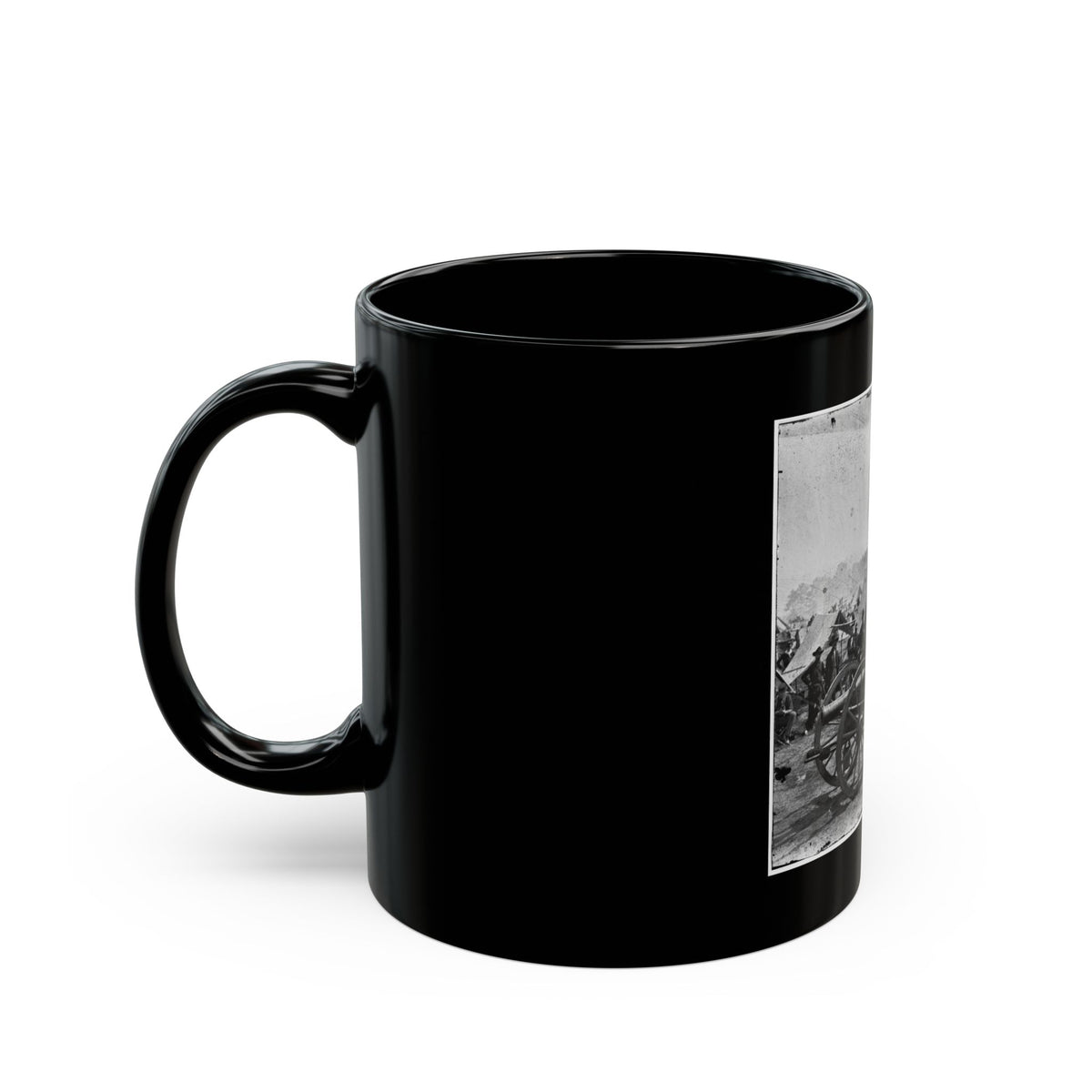 The Peninsula, Va. A 12-Pdr. Howitzer Gun Captured By Butterfield's Brigade Near Hanover Court House, May 27, 1862 (U.S. Civil War) Black Coffee Mug