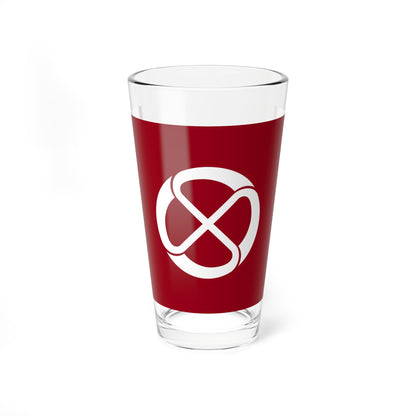 Flag of Iida Nagano (Japan) Pint Glass 16oz