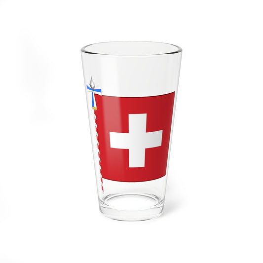 Flag of Switzerland parade Canton of Zurich (Switzerland) Pint Glass 16oz