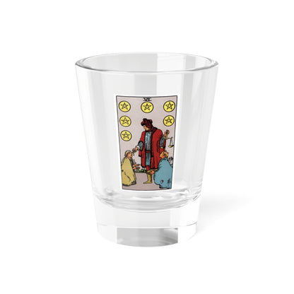 The 6 of Pentacles (Tarot Card) Shot Glass 1.5oz-1.5oz-Go Mug Yourself