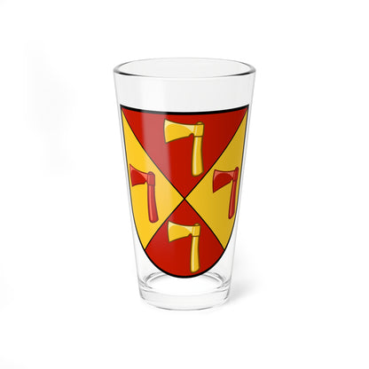 Slokhyni coat of arms escutcheon (Ukraine) (Coat of Arms) Pint Glass 16oz