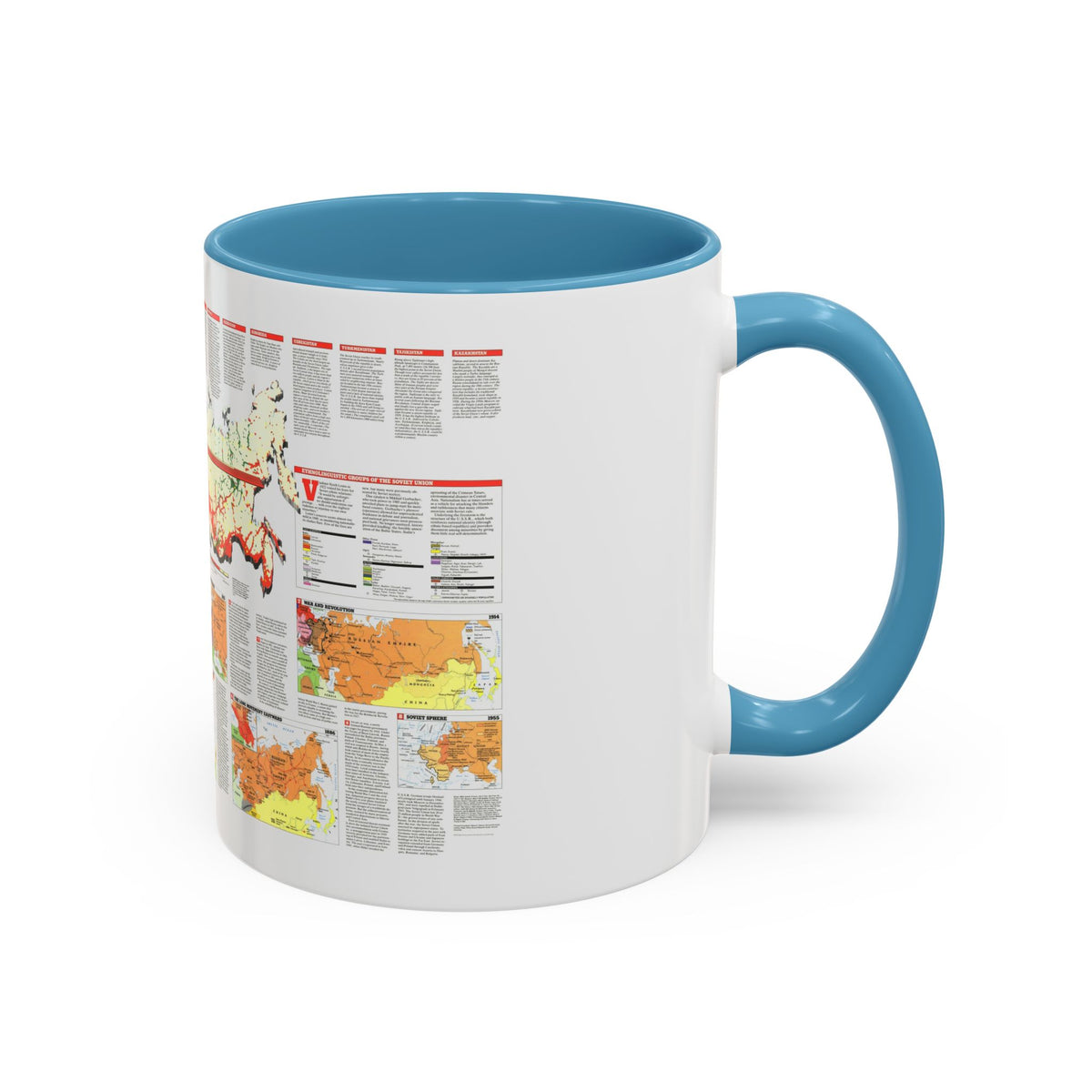 Russia - Soviet Union 2 (1990) (Map) Accent Coffee Mug