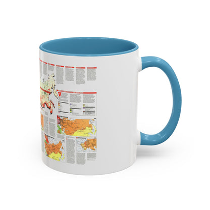 Russia - Soviet Union 2 (1990) (Map) Accent Coffee Mug