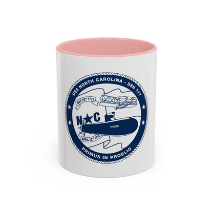 USS North Carolina SSN 777 (U.S. Coast Guard) Accent Coffee Mug